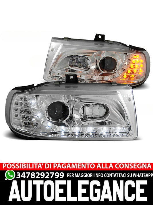 DAYLIGHT CHROME HEADLIGHTS for SEAT IBIZA/CORDOBA/POLO VARIANT, SALOON 10.93-08.99 