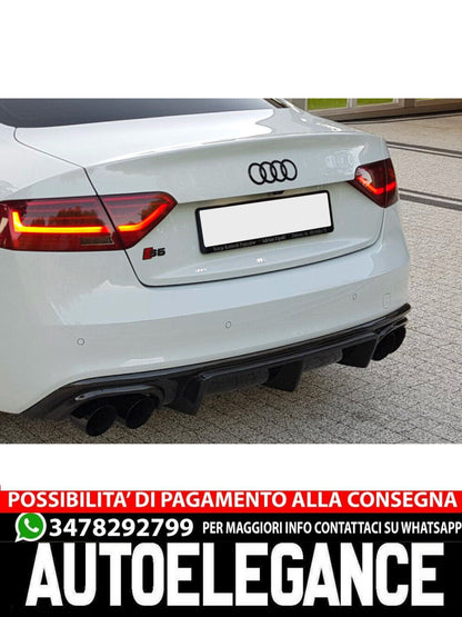 DIFFUSORE COMPATIBILE PER AUDI A5 SPORTBACK 8TA S-LINE (FACELIFT 2012-16)