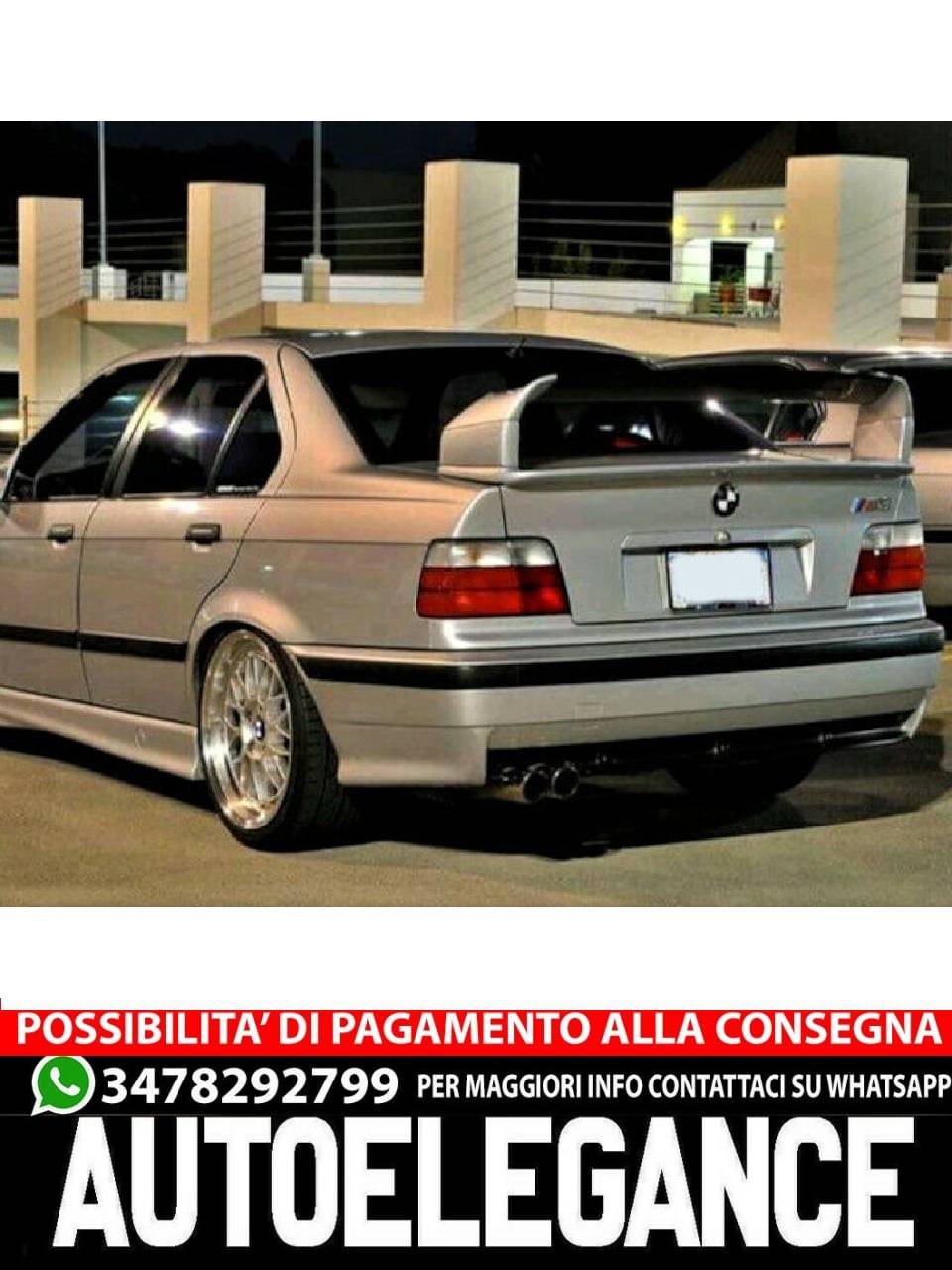 SPOILER adatto per BMW 3 E36 1990-1999 Sedan