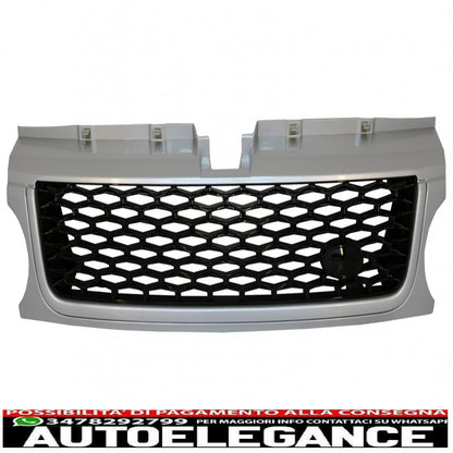 central grille and side air intakes group suitable for range rover sport facelift (2009-2013) l320 look autobiography silver edition