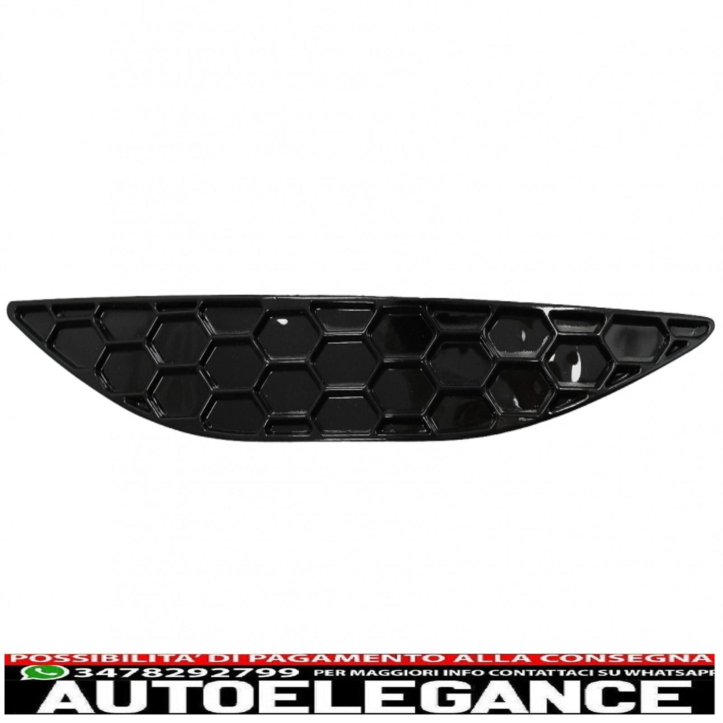 Copertura catarifrangente paraurti posteriore a nido d'ape adatta per vw golf 7 hatchback 5g (2013-2017) paraurti r / r-line AUTOELEGANCERICAMBI