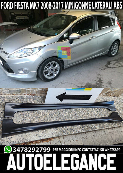 SIDE SKIRTS FOR FORD FIESTA MK7 VI 2008-2018 5 DOORS ST LOOK ZETEC ABS 08
