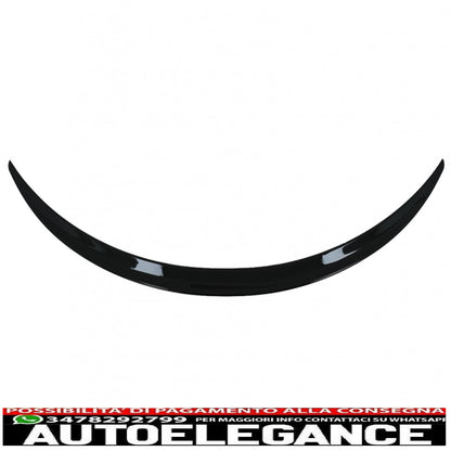Boot Spoiler Suitable For Mercedes E Class C238 Coupe (2016-up) Piano Black 