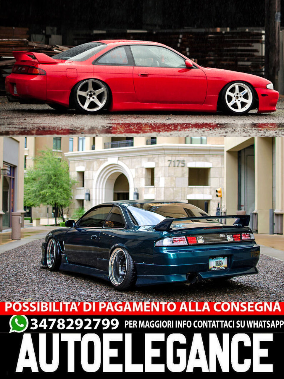 SPOILER STILE KOUKI COMPATIBILE CON NISSAN 200SX 240SX S14