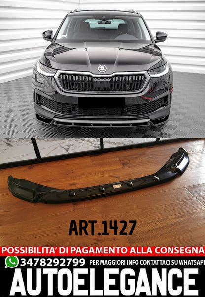 SPLITTER SUITABLE FOR SKODA KODIAQ MK1 FACELIFT 2021+ STANDARD GLOSSY BLACK
