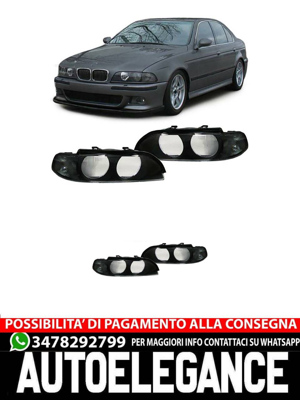 Dischi sparsi lenti faro indicatori di direzione per BMW Serie 5 E39 95-00