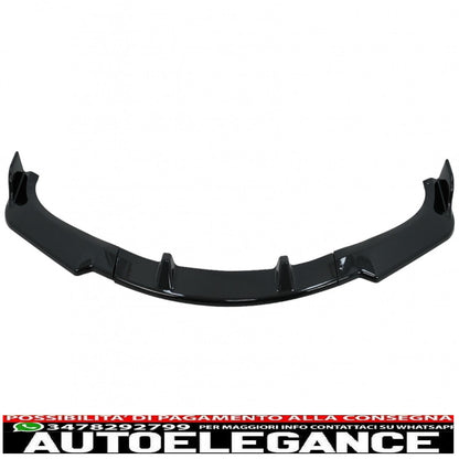 Front bumper additional spoiler suitable for BMW 3 Series E90 E91 LCI (2008-2011) Limousine Touring Piano Black 