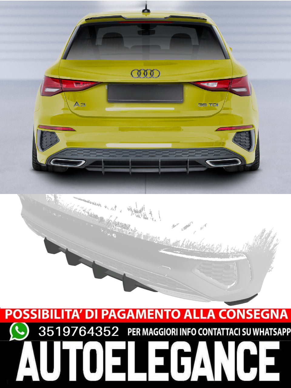 Ricambi Auto Accessori Auto Posteriore Diffusore Coda Grembiule Flaps Ricambi Auto Accessori Auto Posteriore Diffusore Coda Grembiule Flaps