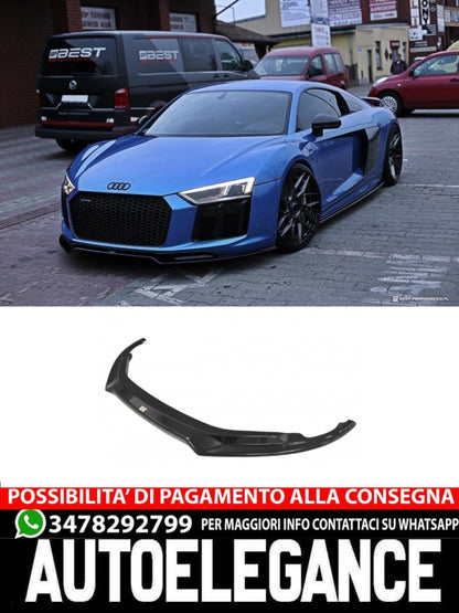 SPLITTER ANTERIORE ADATTO PER V.2 AUDI R8 MK.200  (2015-2018)