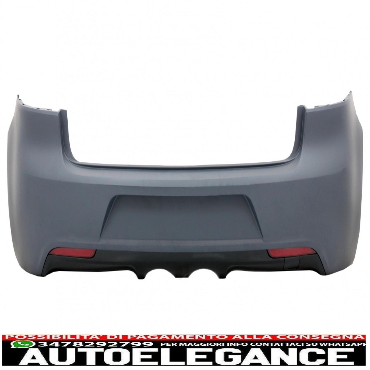 paraurti posteriore con impianto di scarico adatto per vw golf vi (2008-2013) minigonne laterali e fanali posteriori full led indicatore di direzione statico rosso fumo design r20