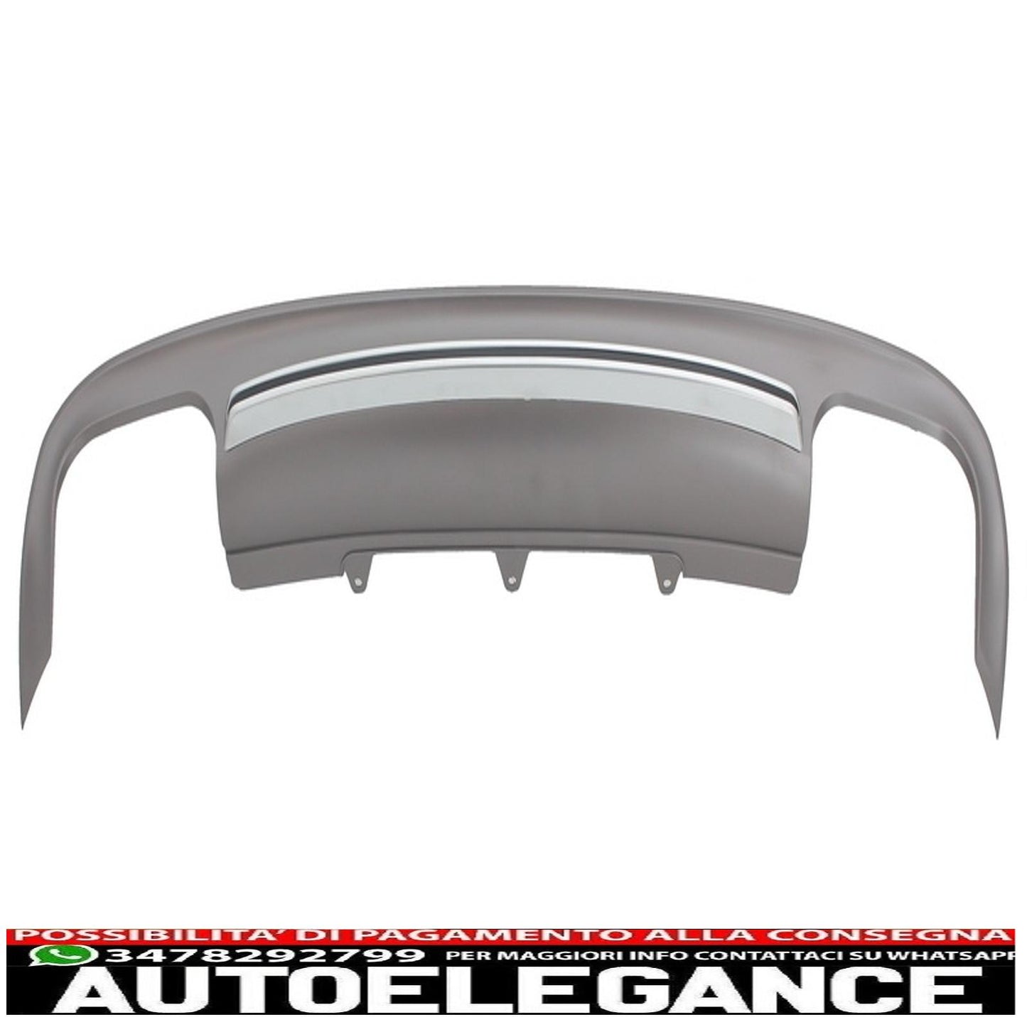 Diffusore mantovana paraurti posteriore adatto per audi a5 8t 4 porte (2012-2015) restyling con terminali di scarico terminali di scarico design s5