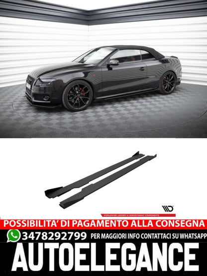 STREET PRO MINIGONNE LATERALI ADATTE COMPATIBILI PER AUDI A5 / A5 S-LINE / S5 COUPE / CABRIO 8T / 8T FACELIFT