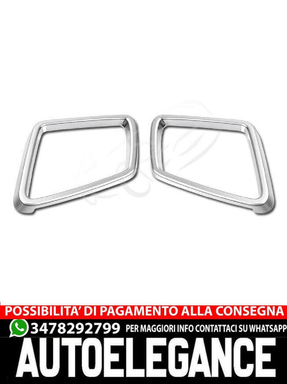 PER MERCEDES BENZ MASCHERINE CROMATE W166 W164 W251 W463 TELAIO SPECCHIO CROMATO