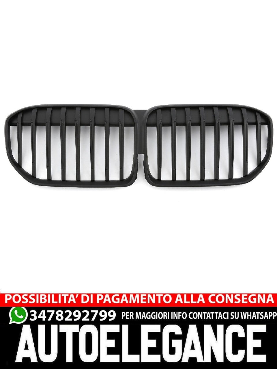 GRILLE FOR BMW 7 SERIES G11 G12 SPORT GRILLE MATT BLACK 