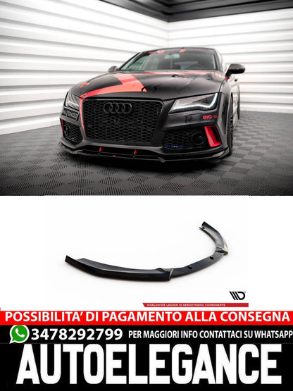 SPLITTER ANTERIORE ADATTO PER AUDI A7 RS7 LOOK C7 ( 2010 - 2014)