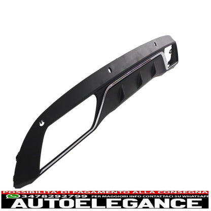 diffusore paraurti posteriore adatto per mercedes classe c w205 s205 standard (2014-2018) c63 look
