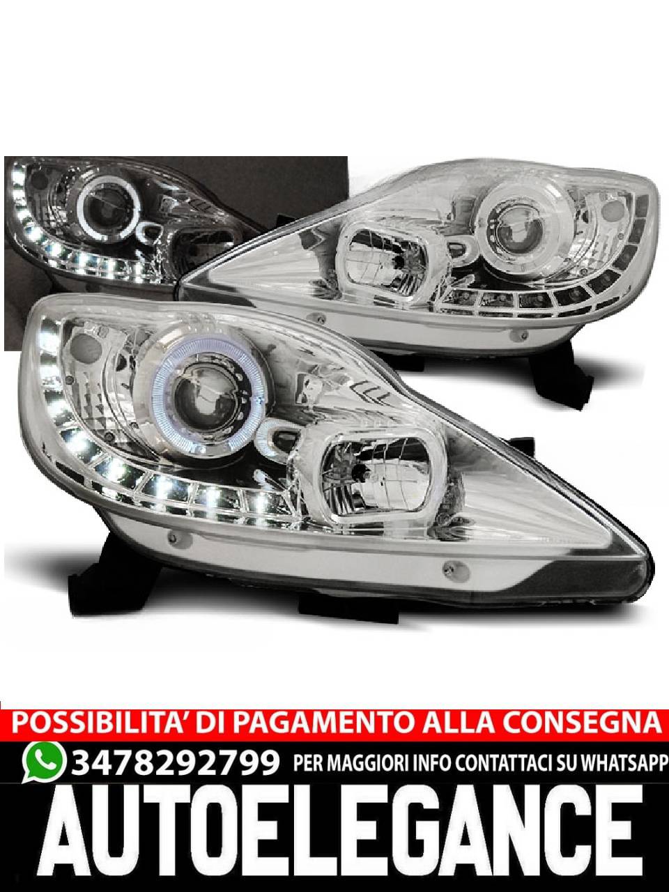 PEUGEOT 107 05-11 LUCE DAYLIGHT CROMATA