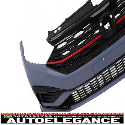 front bumper with center grille suitable for vw jetta mk7 (2019-2021) gli design