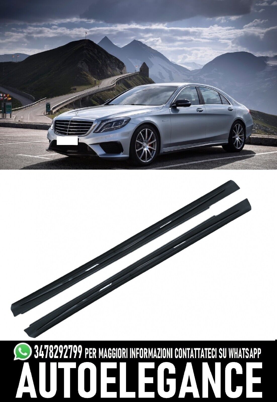 Side skirts suitable for Mercedes S-Class W222 (2013-2020)