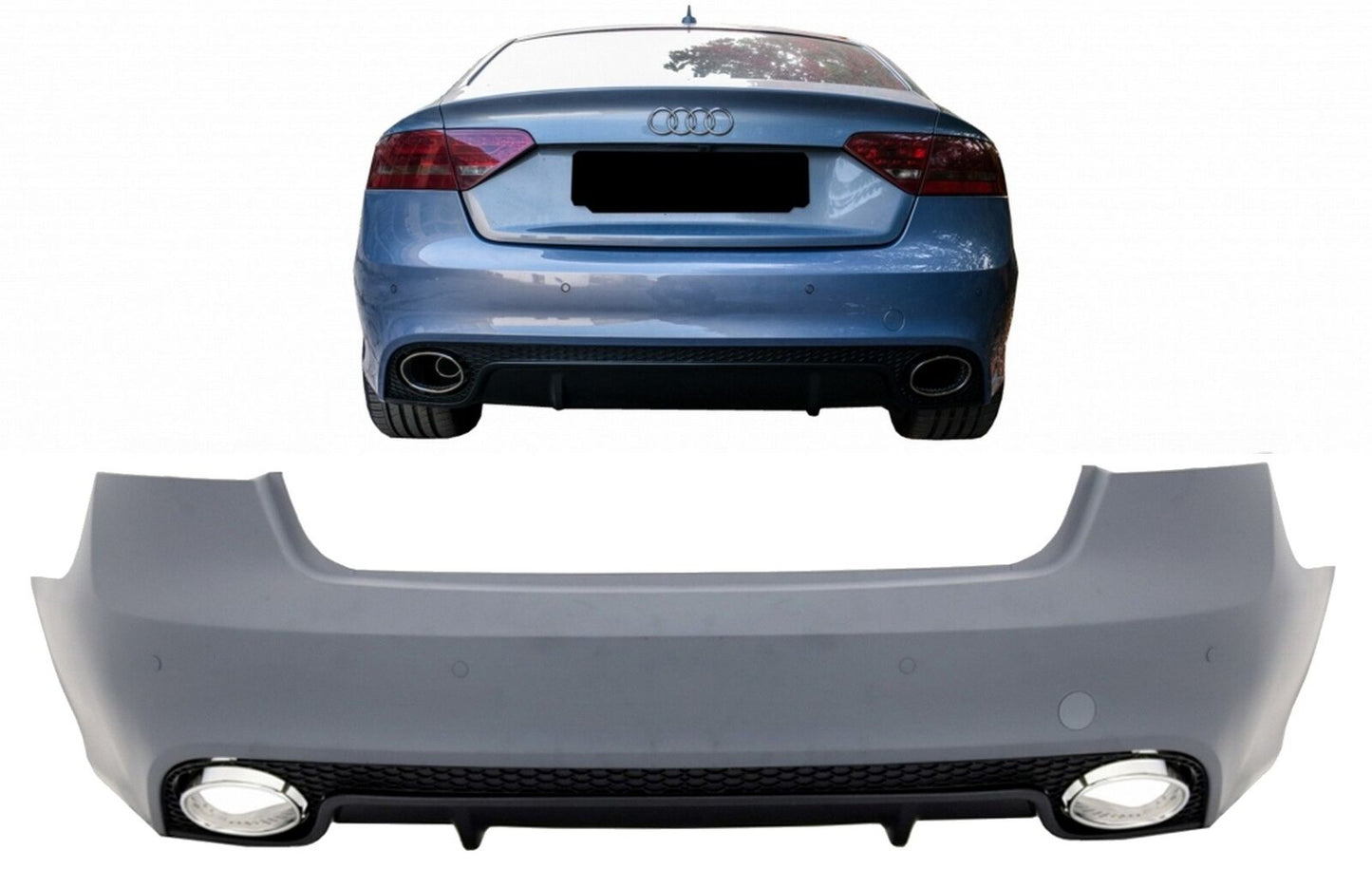 Parachoques trasero for Audi A5 S5 8T 07-13 8T Facelift 13+ Sportback RS5 Look 