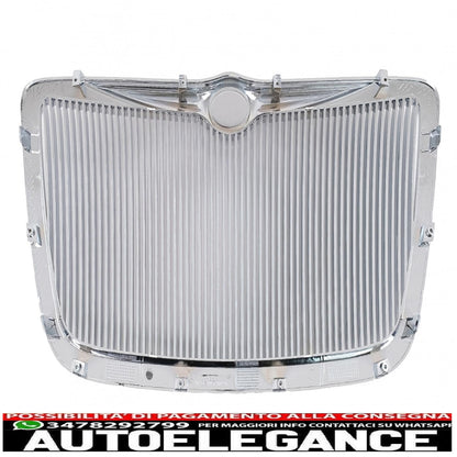 front grille suitable for chrysler 300c sedan avant (2004-2010) vertical chrome edition