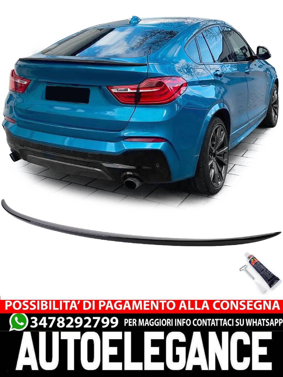 SPOILER adatto per  BMW X4 F26 14-18