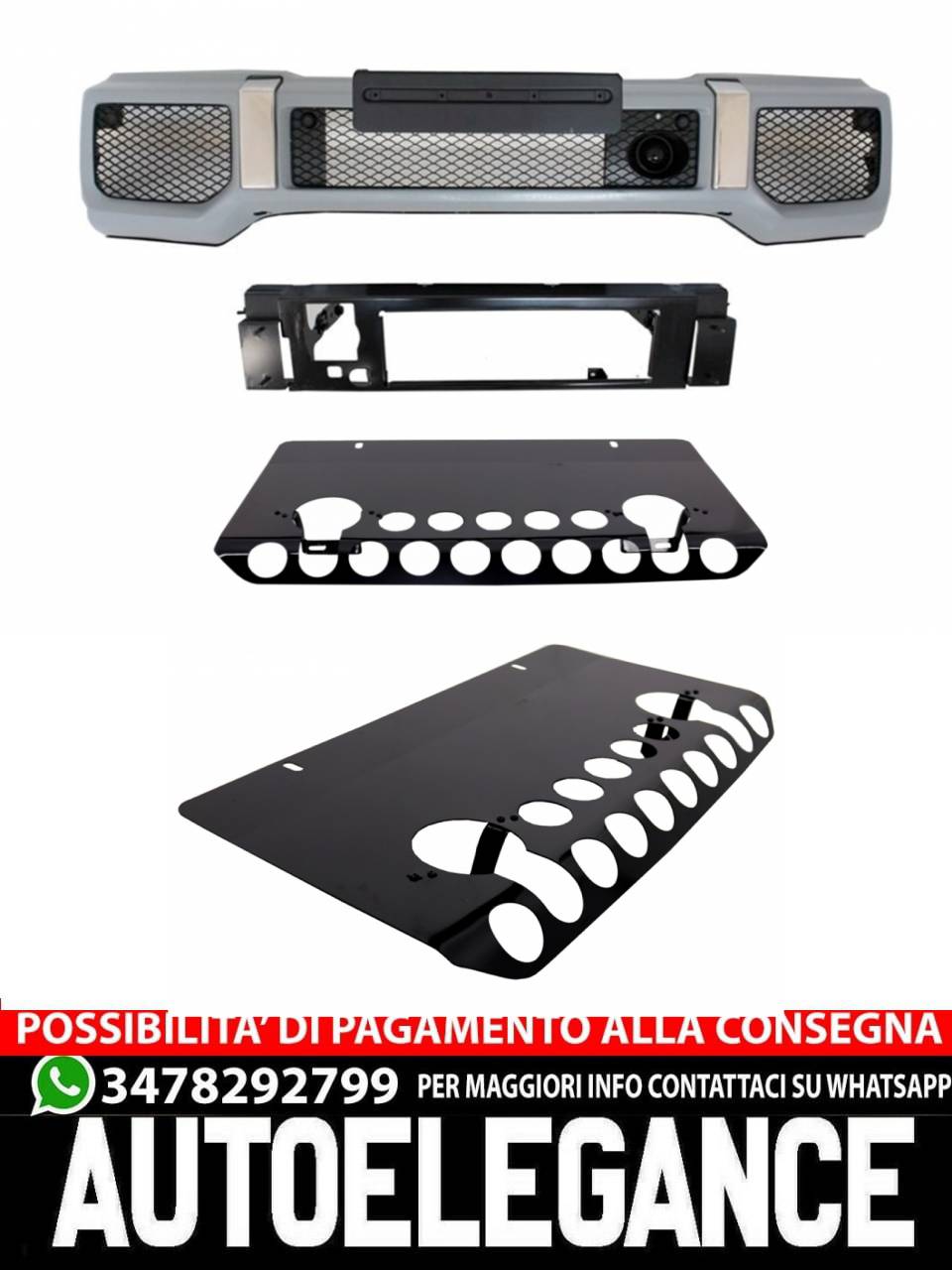 Front bumper suitable for Mercedes Benz W463 G-Class (1989-2017) 