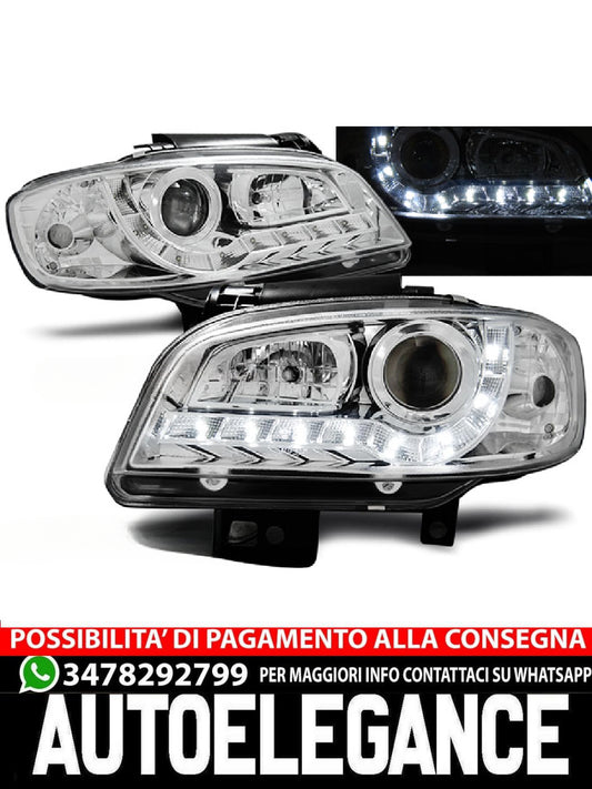 FARI ANTERIORI DAYLIGHT CHROME per SEAT IBIZA/CORDOBA 09.99-03.02