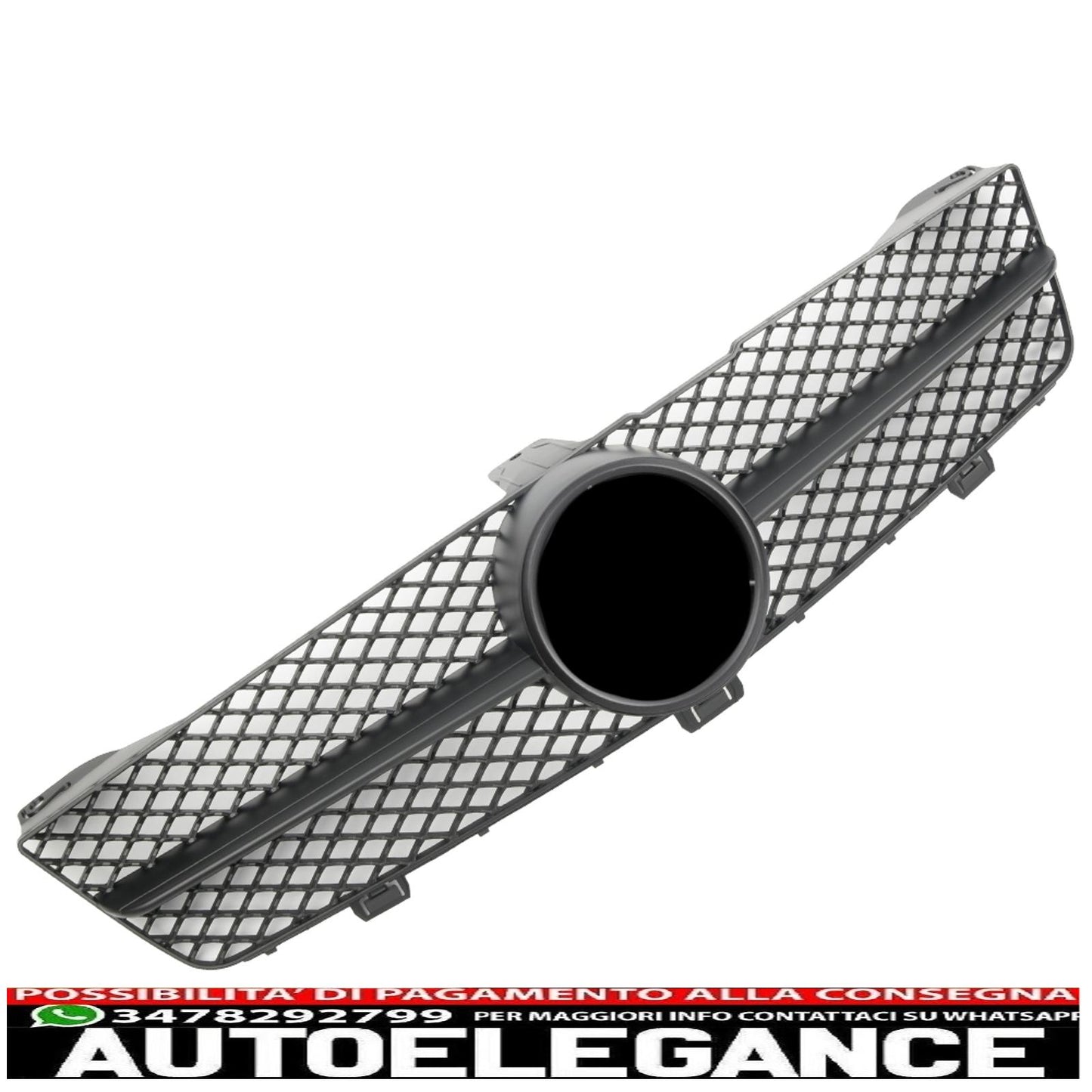 Griglia del radiatore sportiva per Mercedes W219 CLS 2008-2010 nero opaco