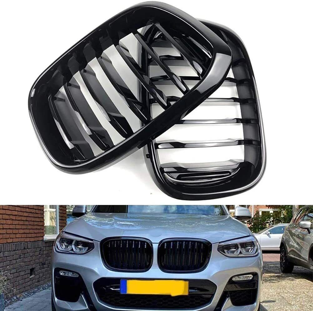 BMW X3 G01 X4 G02 FRONT GRILLES M LOOK BLACK .-. 0999