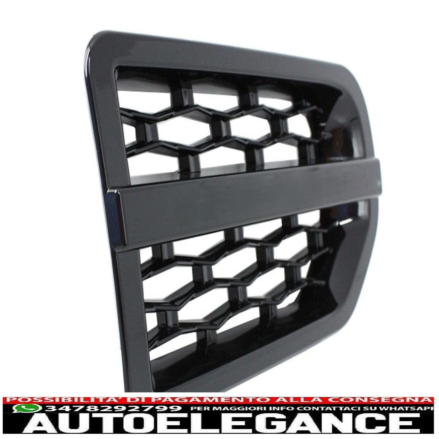 side air intake suitable for land rover discovery iii l319 (2006-2009) hawke autobiography design black 