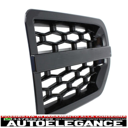 side air intake suitable for land rover discovery iii l319 (2006-2009) hawke autobiography design black 