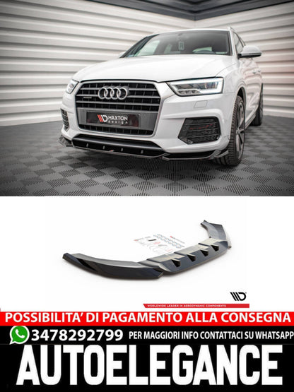 SPLITTER ANTERIORE adatto per V.1 AUDI Q3 8U FACELIFT  (2014 - 2018)