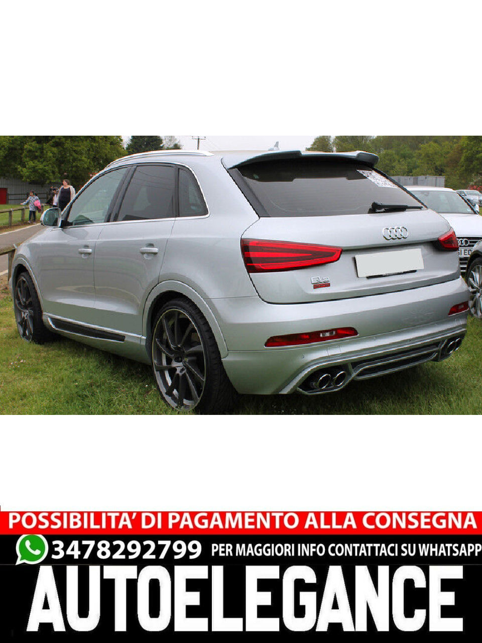 SPOILER ALETTONE POSTERIORE adatto per  AUDI Q3 8U ( 2011-2018 )
