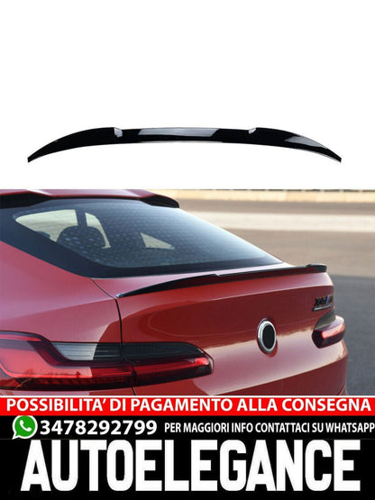 Spoiler posteriore labbro spoiler adatto per BMW X4 G02 nero lucido