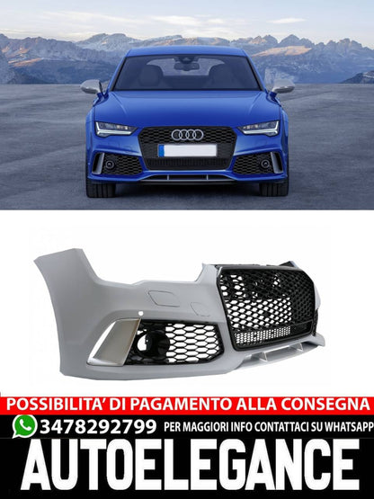 Front bumper suitable for Audi A7 4G Facelift (2015-2018) With grille