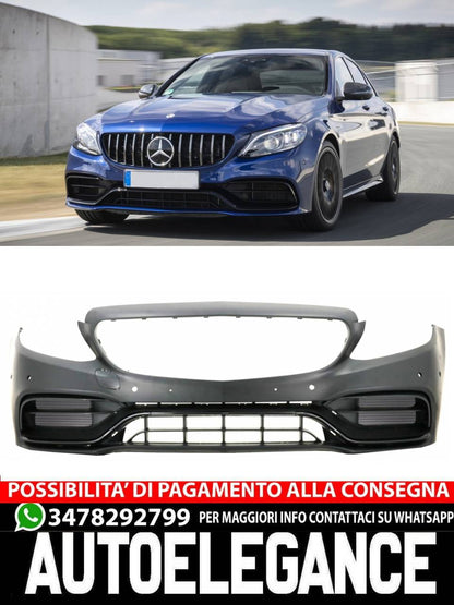 Paraurti anteriore con diffusore adatti per Mercedes Classe C W205