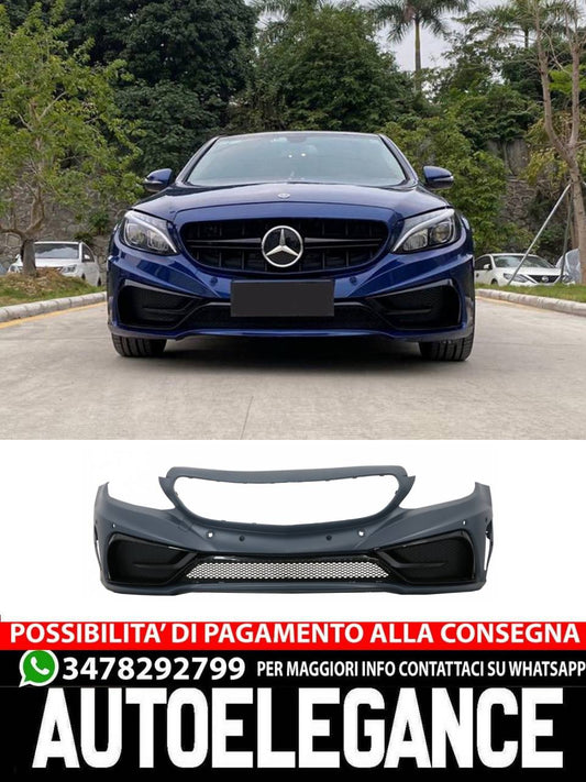 Paraurti anteriore adatto per Mercedes Classe C W205 S205 A205 C205 (2014-2019)