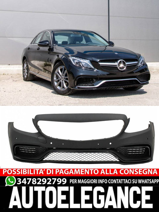 Paraurti anteriore adatto per Mercedes Classe C W205 S205 A205 (2014-2020)