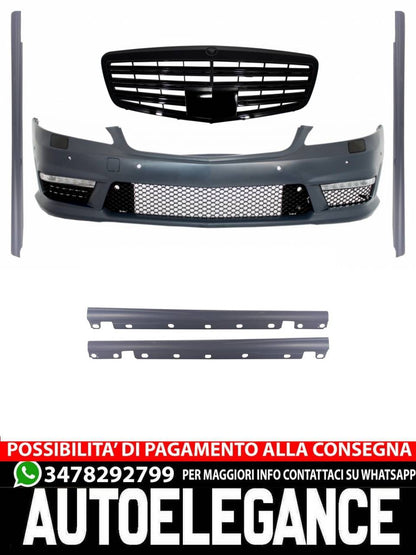 Paraurti Anteriore con Griglia adatta per Mercedes Classe S W221 (2005-2010)