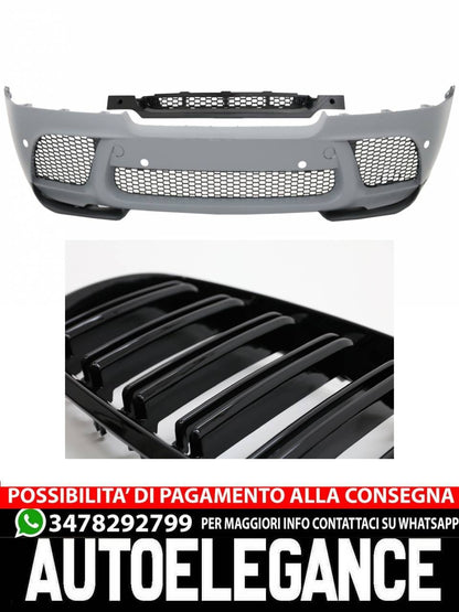 Front bumper with kidney grilles suitable for BMW X6 E71 (2008-2014)