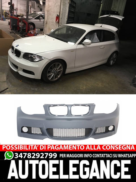 Paraurti anteriore adatto per BMW Serie 1 E81 E82 E87 E88 (2009-up)