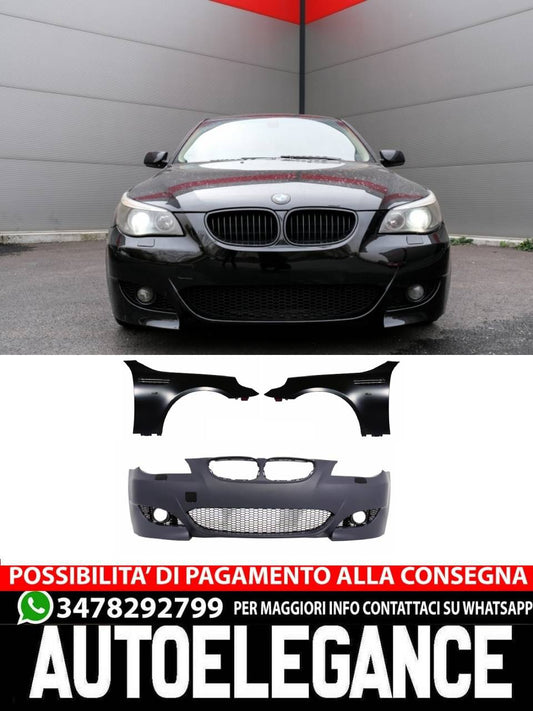 Front Bumper with Mudguards Fit for BMW 5 Series E60 E61 2003-2010 