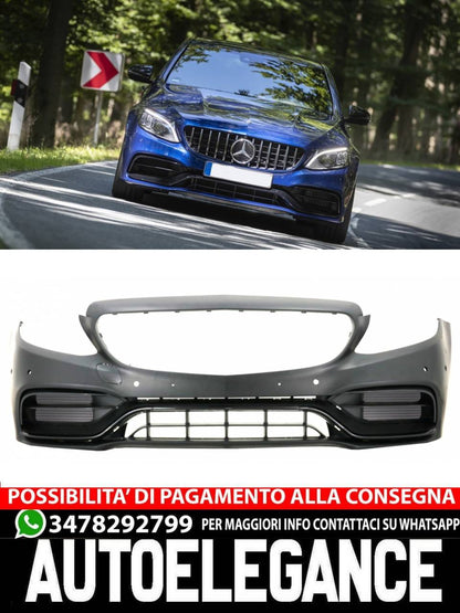 Paraurti anteriore adatto per Mercedes Classe C W205 S205 A205 (2014-2020)
