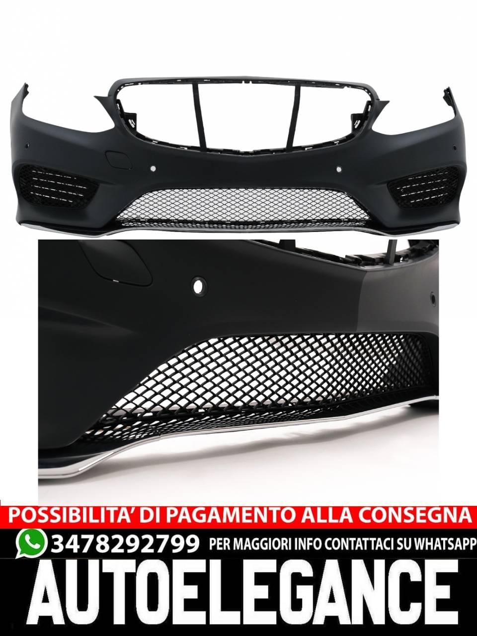 Paraurti anteriore adatto per Mercedes Classe E W212 Facelift (2013-2016)