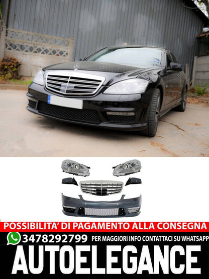 Conversione frontale completa Facelift adatta per Mercedes W221 (2005-2009) AUTOELEGANCERICAMBI