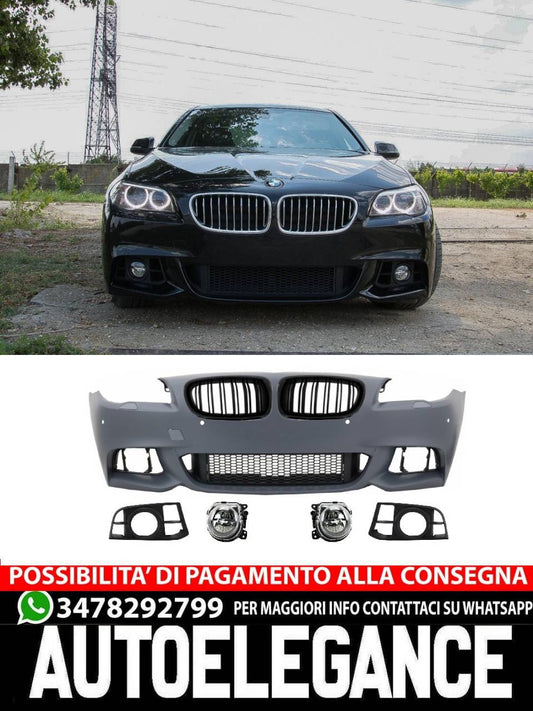 Front bumper with grilles for BMW 5 Series F10 F11 LCI (2015 onwards)