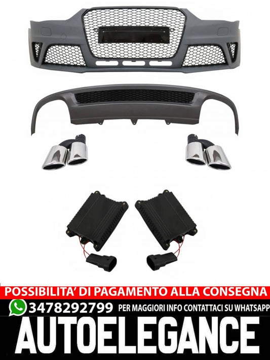 Paraurti anteriore adatto per Audi A4 B8 Facelift (2012-2015)