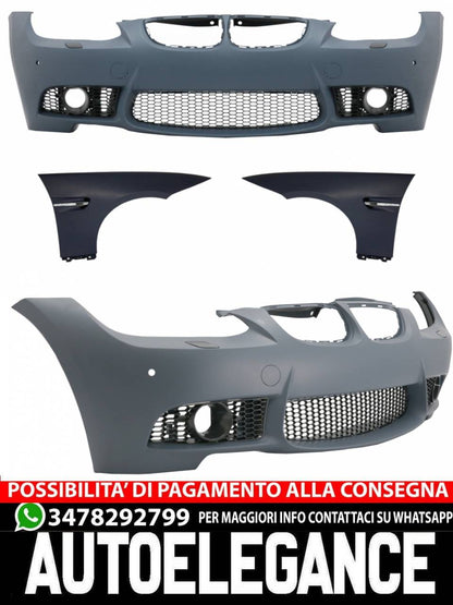 Paraurti anteriore con parafanghi adatto per BMW Serie 3 E92 (2006-2009)