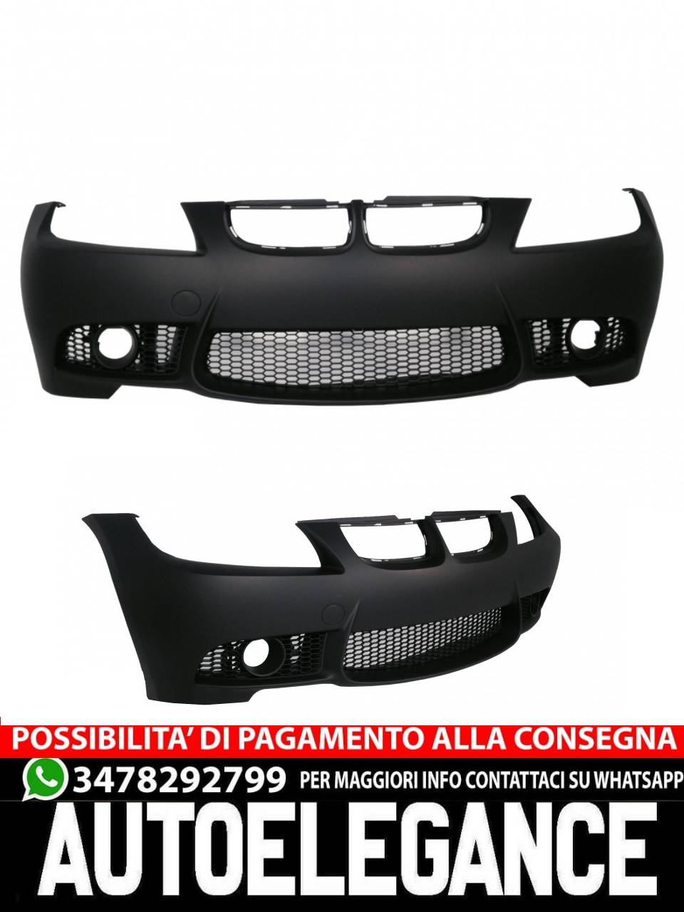 Paraurti anteriore adatto per BMW serie 3 E90 Berlina E91 Touring (2004-2008)